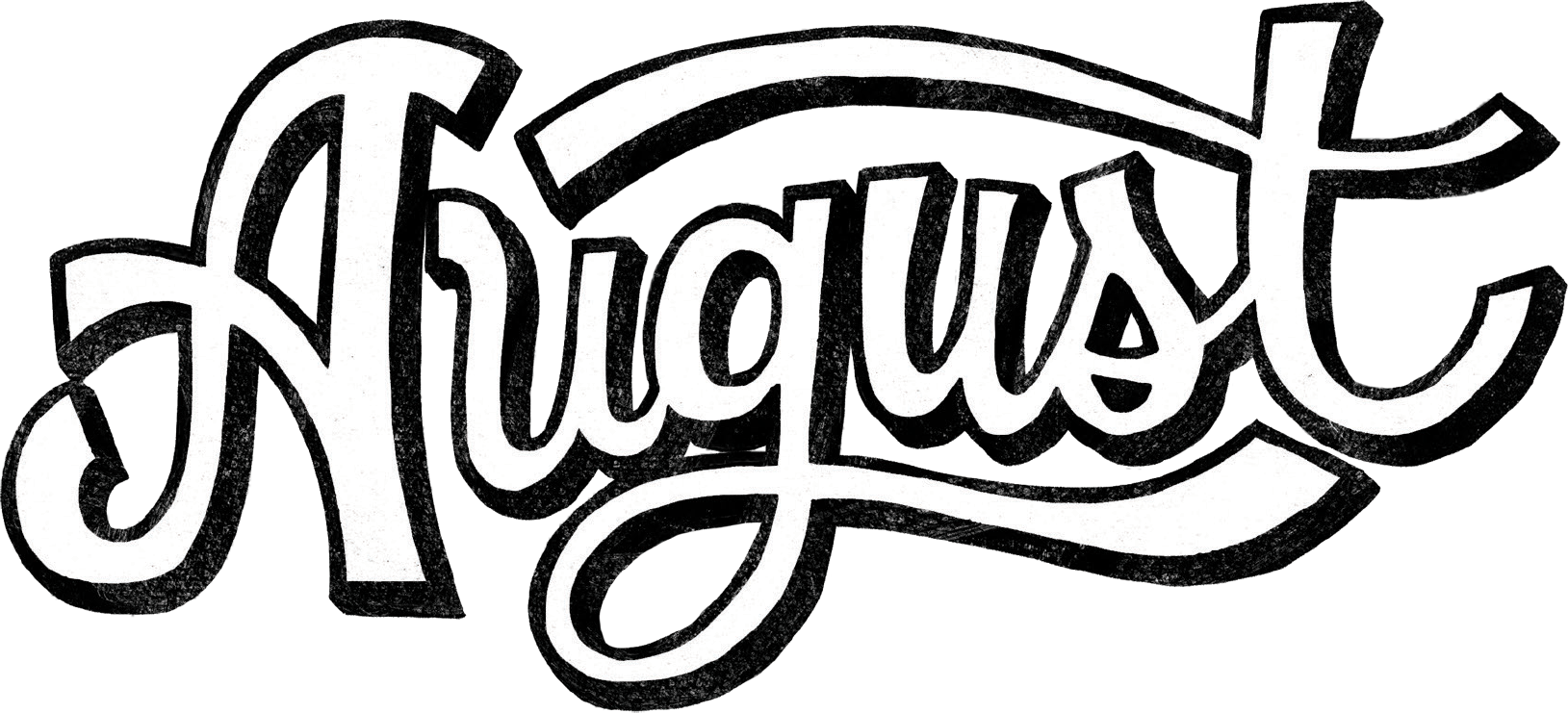 Month Of August Clipart (1629x741), Png Download