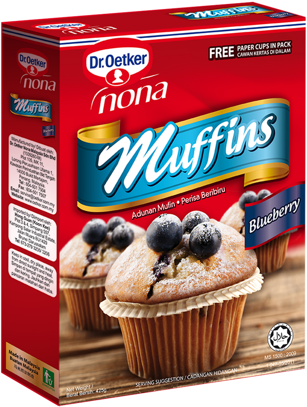 Dr Oetker Nona Muffin Choc (636x831), Png Download