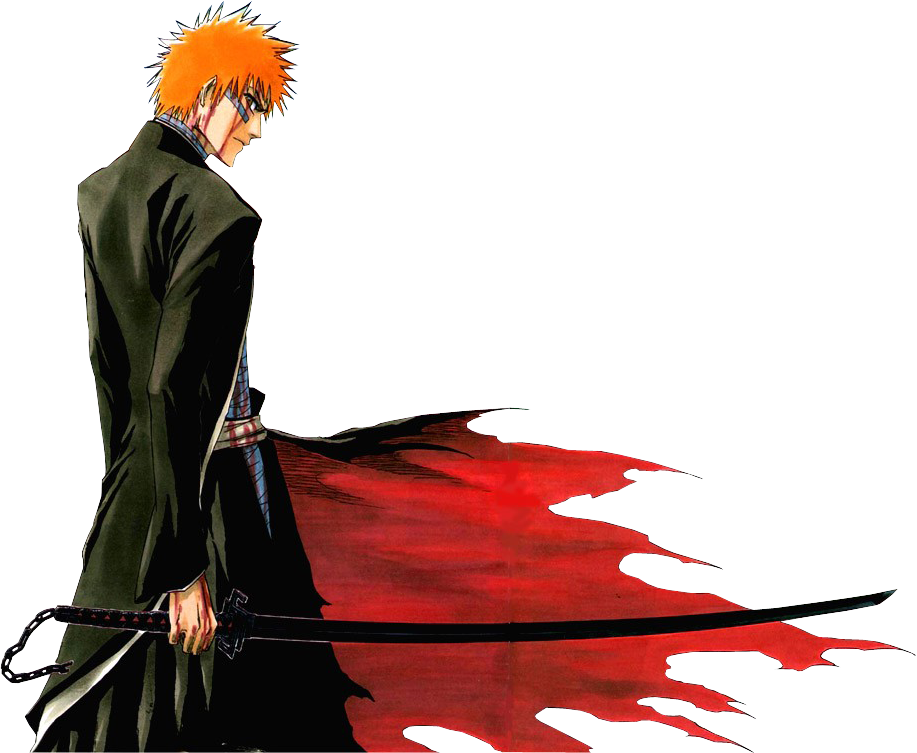 Animetron - Ichigo Kurosaki Bankai (917x753), Png Download