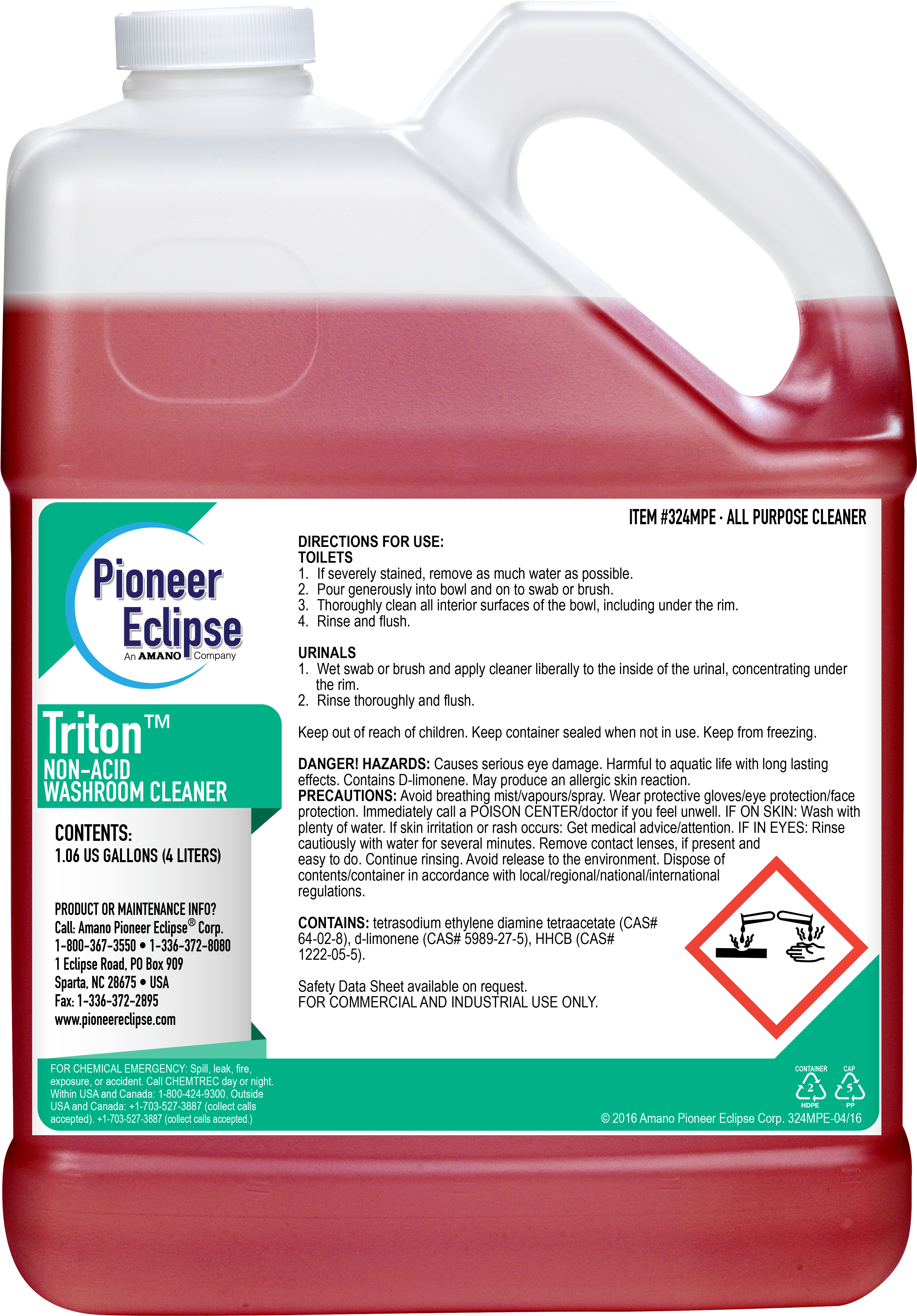 Triton™ Non‐acid Washroom Cleaner - Jantex Grill And Oven Cleaner 5 Litre (400x400), Png Download