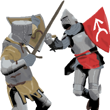 Sample File - Knights Fighting Png (525x394), Png Download