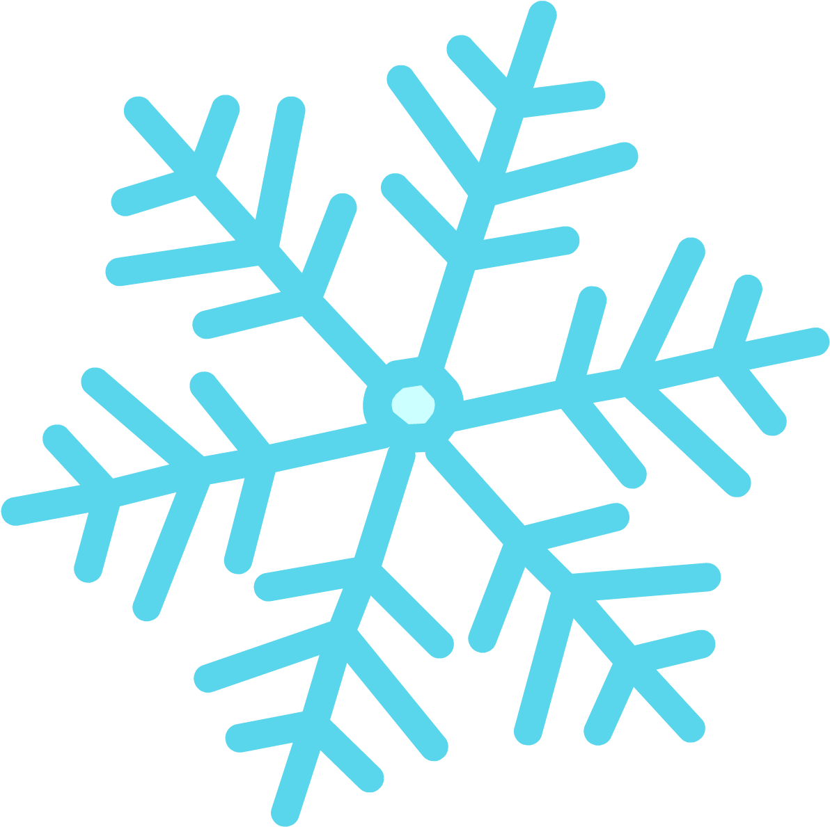 Christmas - Transparent Background Snowflakes Clipart (1214x1233), Png Download