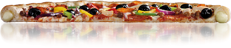 Stuffed Crust - Stuffed Crust Pizza (820x250), Png Download