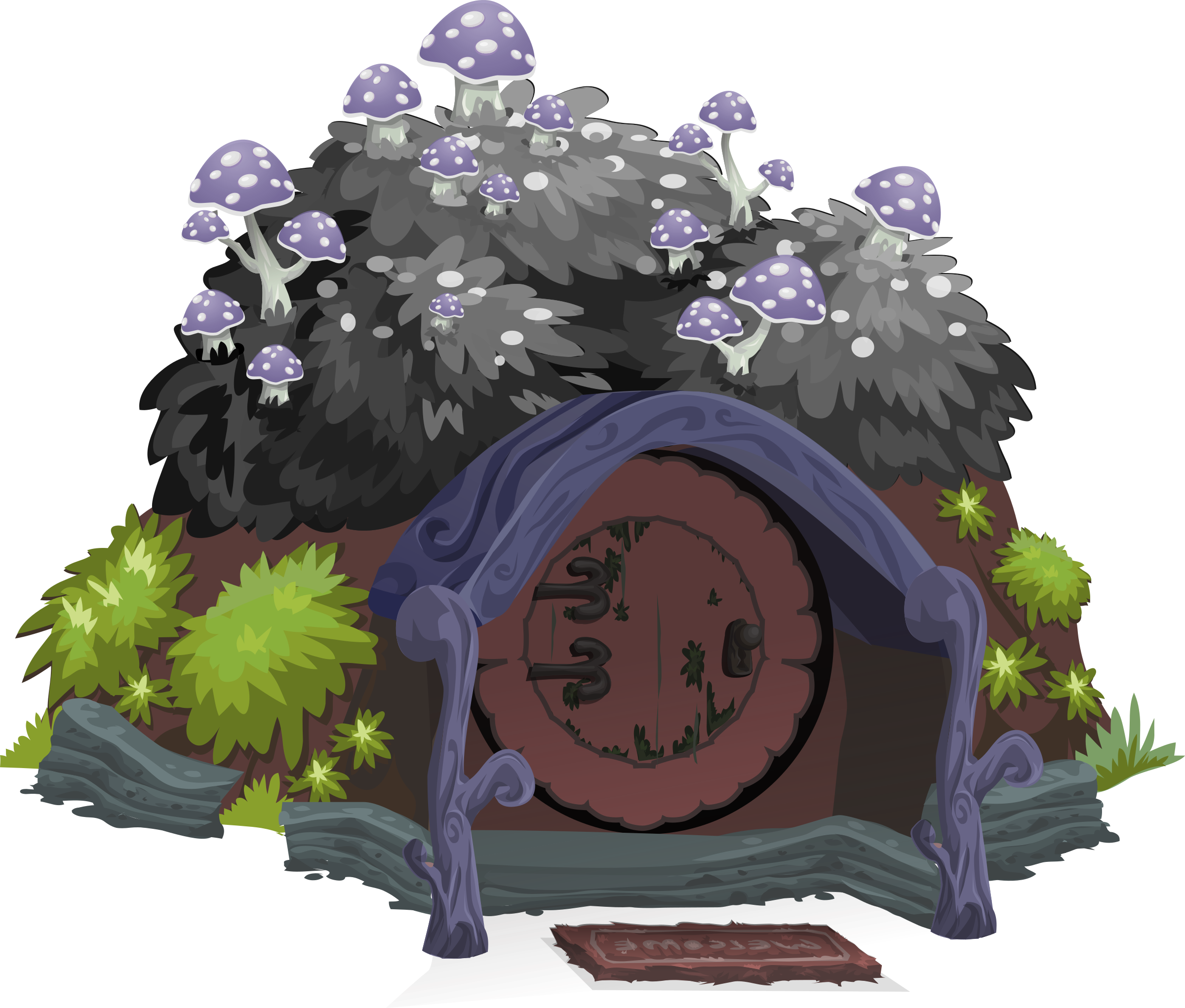 This Free Icons Png Design Of Hobbit House (2400x2042), Png Download