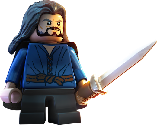 Thorin Oakenshield - Thorin Escudo De Roble Lego (520x412), Png Download