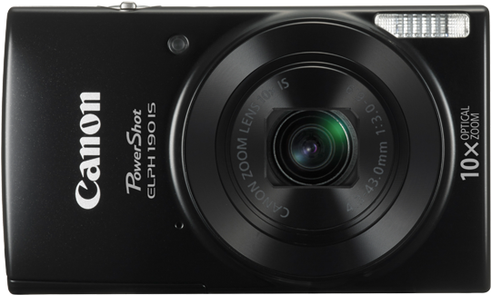Canon Powershot Elph 190 Is - Canon Ixus 190 Black (580x580), Png Download