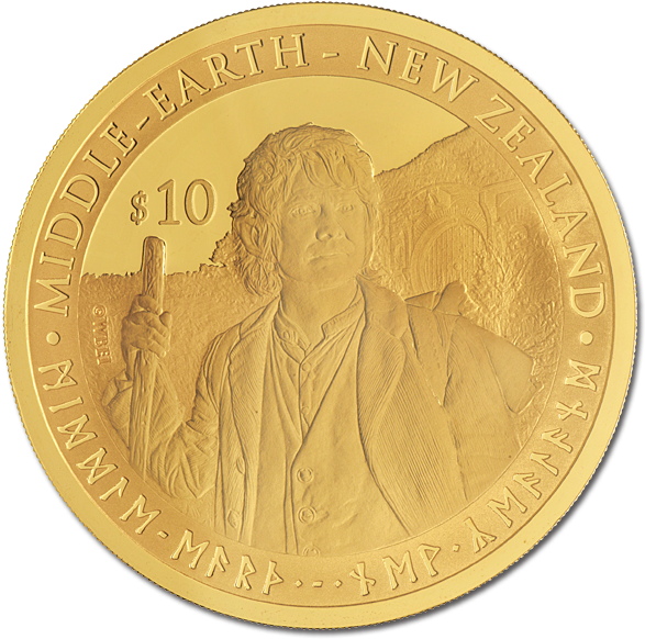 An Unexpected Journey Premium Gold Coin - Sovereign (600x600), Png Download