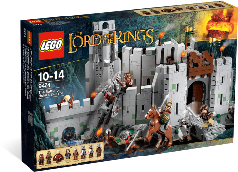 Lego 9474 The Battle Of Helm's Deep - 9474 Lego Lord Of The Rings The Battle Of Helms Deep (550x412), Png Download