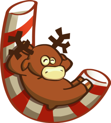 The Hobbit Clipart Cartoon - Christmas Moose Png (362x400), Png Download