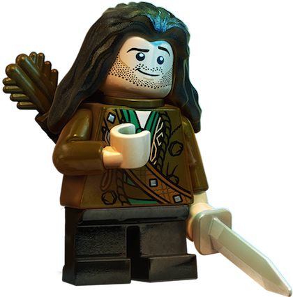 Lego The Hobbit Characters - Lego The Hobbit Kili (450x425), Png Download