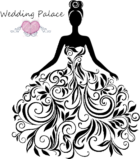 Wedding Dresses Online Store From Weddingpalace Online - Girl In Gown Silhouette (500x544), Png Download
