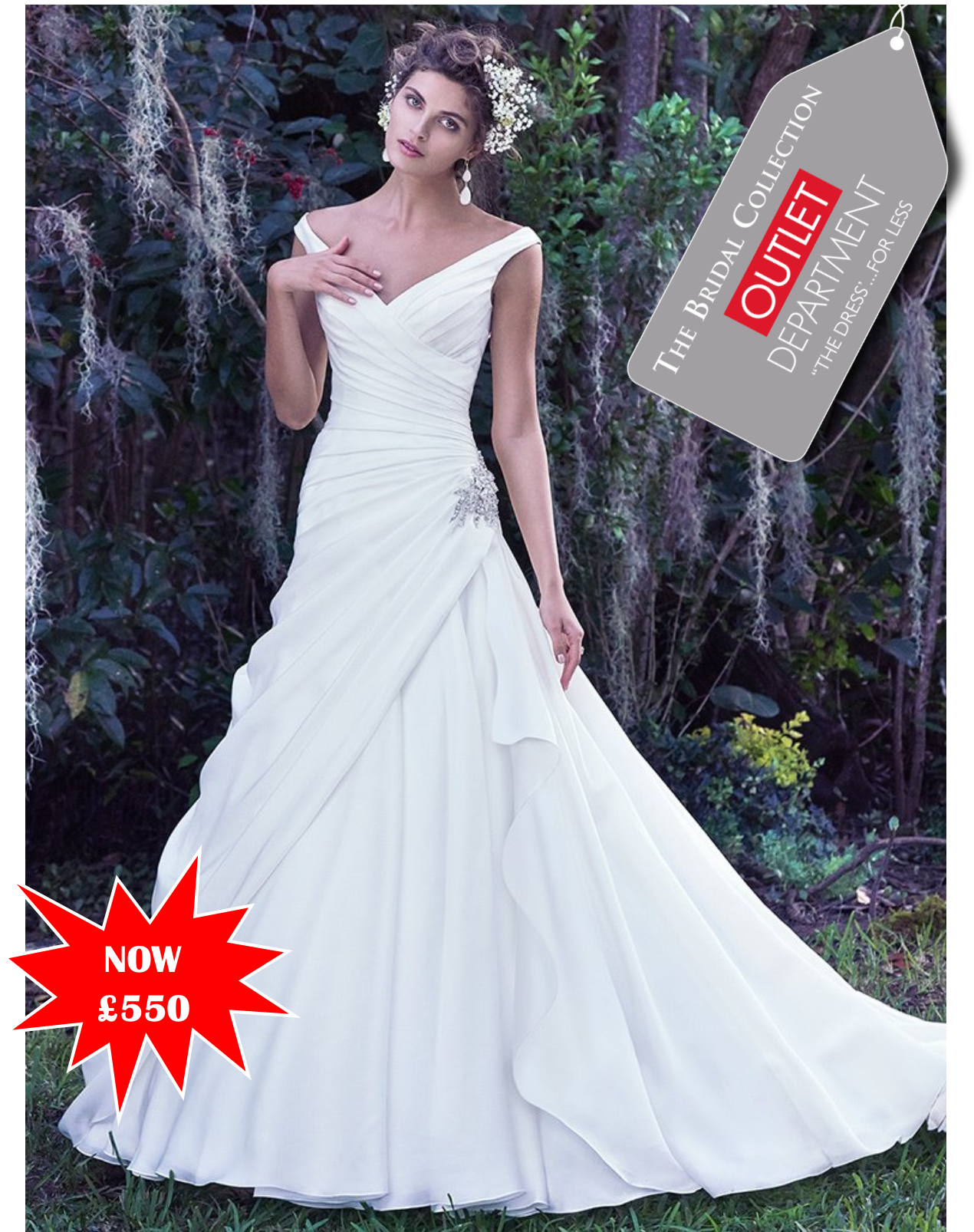 Outlet Gowns Are Constantly Sold And Added But Here - Wedding Dress (1430x1670), Png Download