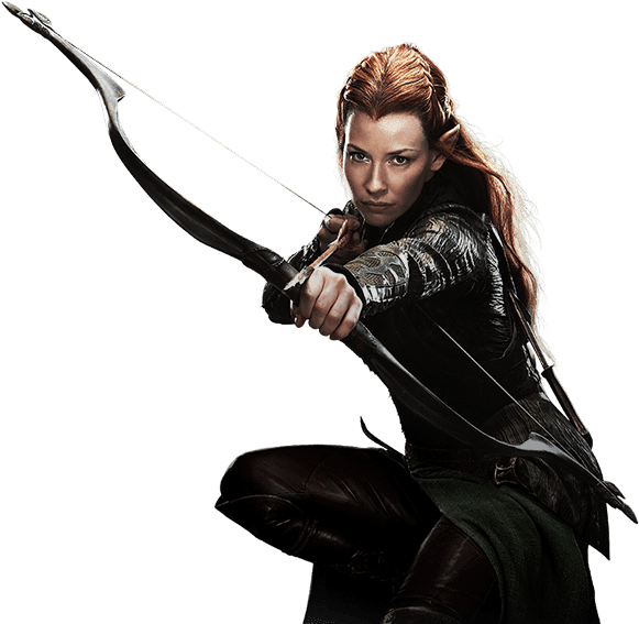 Png Tauriel - Tauriel Bow And Arrow (1280x720), Png Download