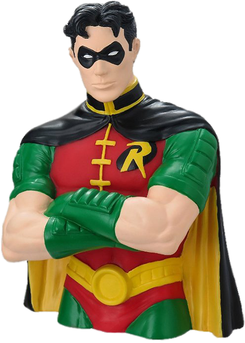 Robin Bust Bank - Robin From Batman (498x698), Png Download
