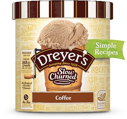 8 Out Of 5 Stars - Dreyer's Slow Churned Coffee (500x480), Png Download