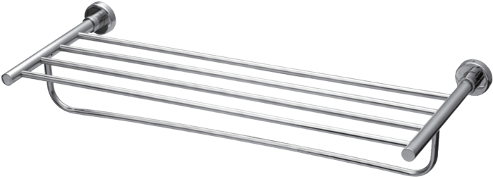 Classic Towel Rack - Accessories In Bathroom Image Png (750x510), Png Download