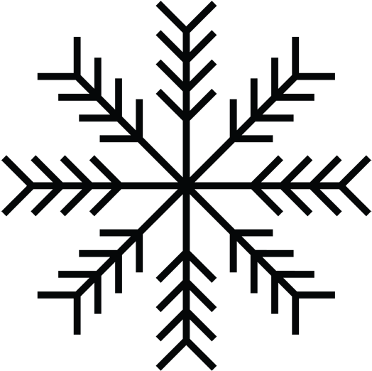 Snowflake Black - 4 Seasons Icon Png (605x600), Png Download