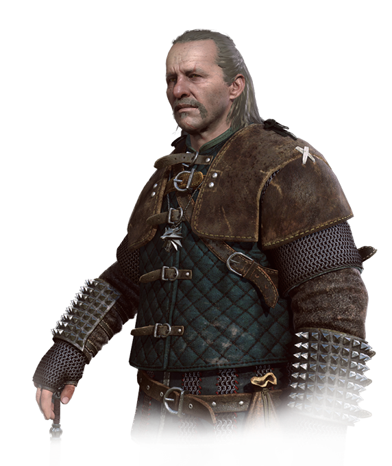 Witcher 3 Vesemir Png (654x727), Png Download