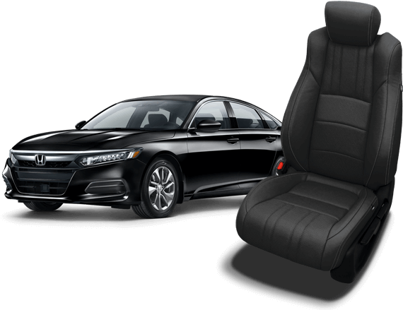 Honda Accord Leather Seat - 2018 Honda Accord Sport Black (632x449), Png Download