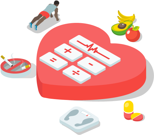 Calculate Your Heart Age - Graphics (601x596), Png Download