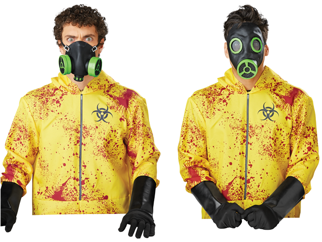 Gas Mask - Gas Mask Full Costume (650x507), Png Download