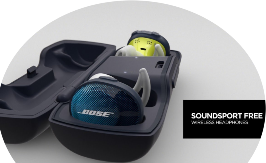 Sound Sport Free Headphones - Bose (1160x665), Png Download