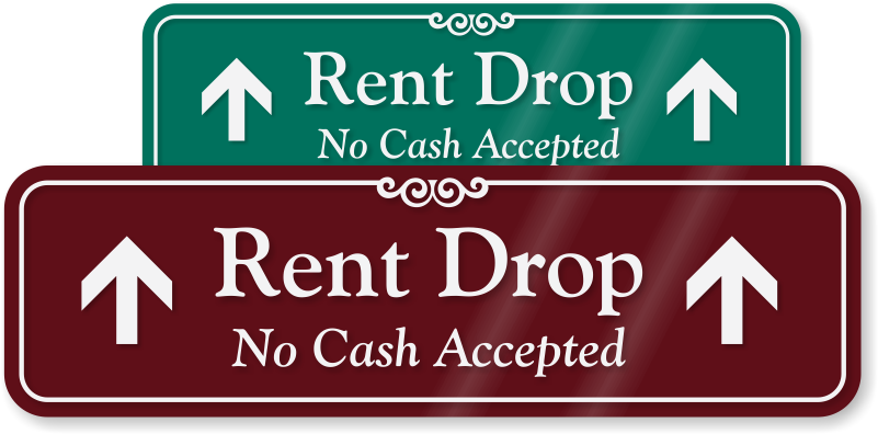 Zoom, Price, Buy - Rent Drop Box Sign (800x570), Png Download