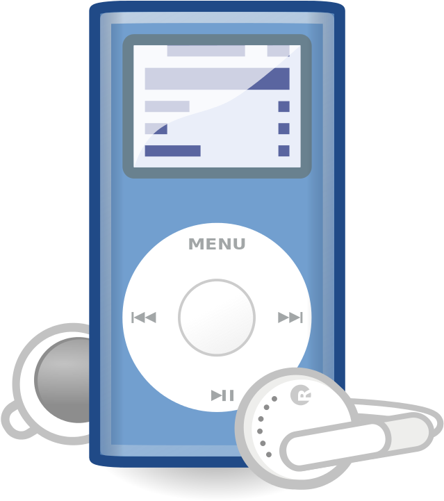 Multimedia Player Ipod Mini Blue - Ipod Clipart (768x768), Png Download
