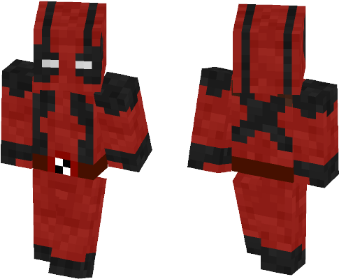 Deadpool - Minecraft Skin Hollow Knight (584x497), Png Download