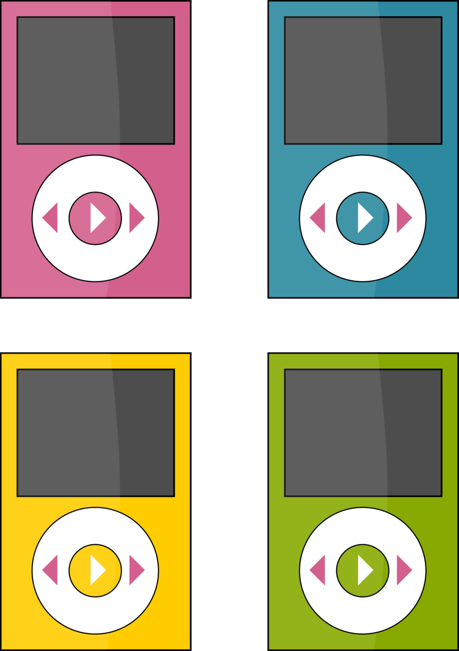 Ipods Clipart (900x1275), Png Download