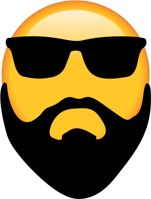 Bm2018 Discord Emoji - Beard And Glasses Silhouette (604x802), Png Download