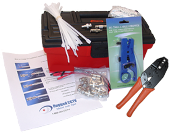Coax Tool Kit - Cctv Camera Installation Tools (600x600), Png Download