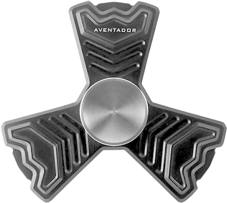 Aventador Fidget Spinner By Stealth Spinners - Fidget Spinner Top View (500x500), Png Download