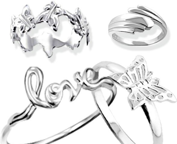 Wholesale Plain Silver Rings 925 Sterling Jewelry Bangkok925 - Silver (600x495), Png Download