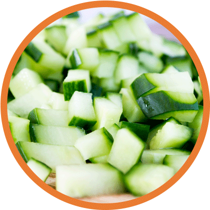 Diced Cucumbers - Cucumber Diced (480x480), Png Download