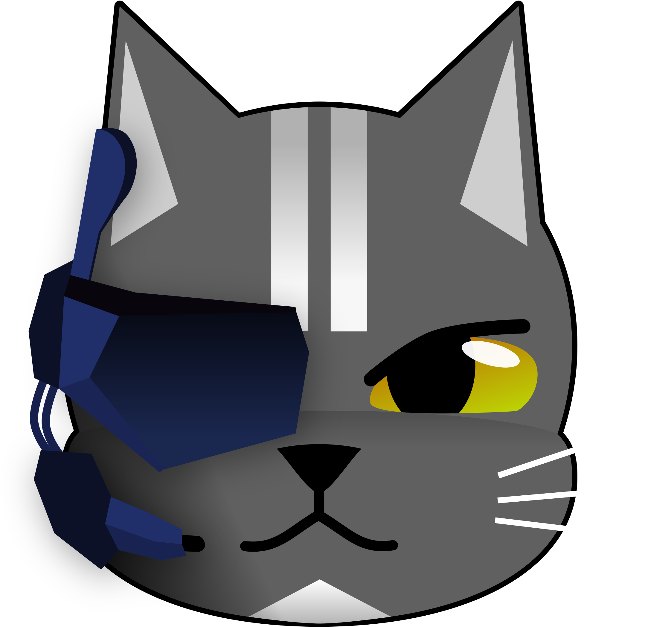 Futuristic Cat (2400x2400), Png Download