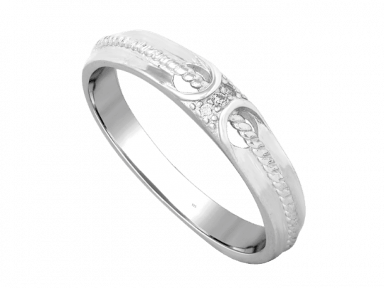 His And Hers Silver Rings - Silver (540x405), Png Download