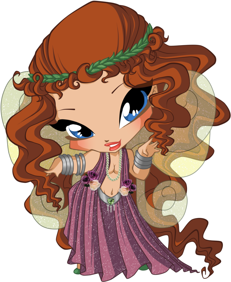 Pixie Of Love By Amberworks - Drawings Of Aphrodite Cartoon (817x978), Png Download