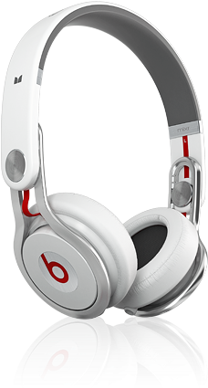 Monster Beats By Dr - Apple Beats Mixr Beats Headphones White (440x510), Png Download