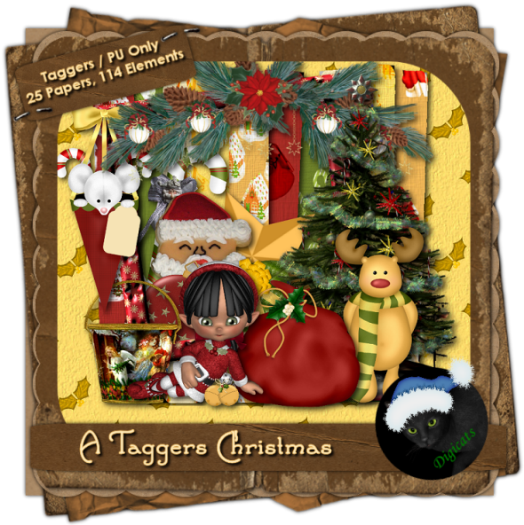 A Tagger's Christmas Photo Dcd Ataggersxmas Ts - Borders And Frames (600x600), Png Download