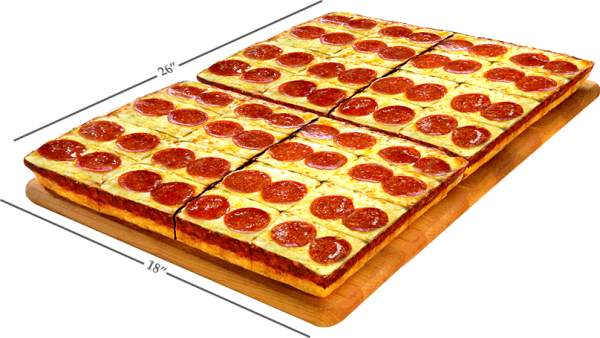 Giant Deep Dish Pizzas - Piara Pizza Deep Dish (600x338), Png Download