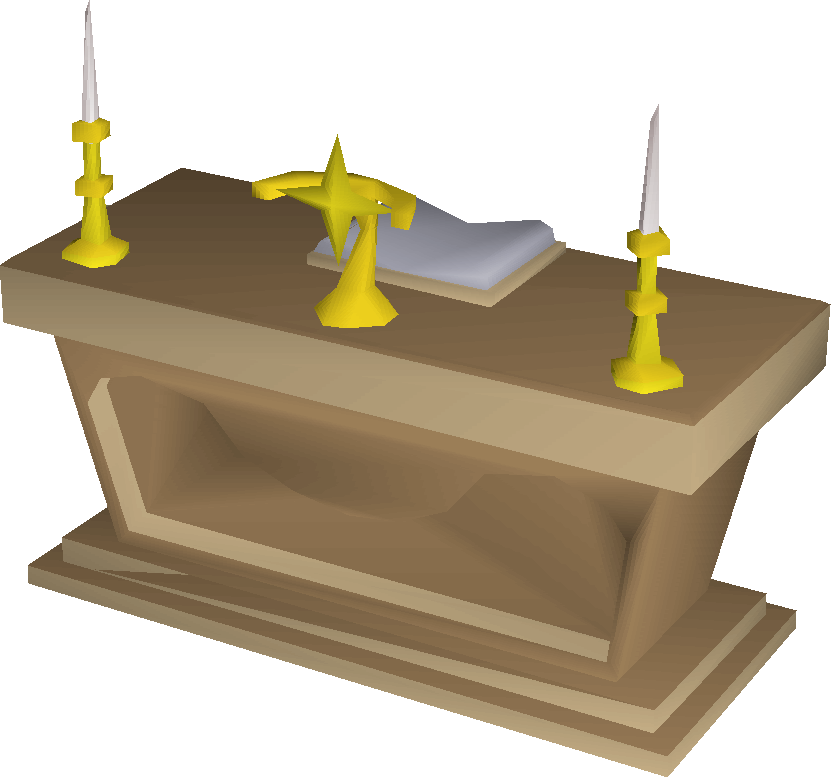 Oak Altar Built - Scale Model (831x777), Png Download