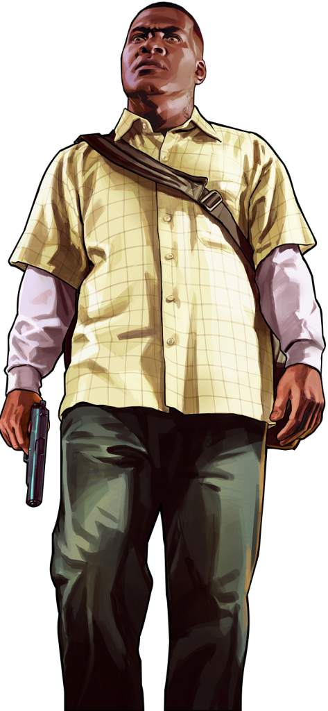 User Posted Image - Gta V Franklin Render (473x1024), Png Download