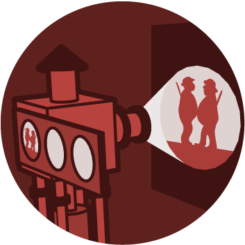 A Drawing Of A Magic Lantern Projecting An Image On - Magic Lantern Png (392x396), Png Download