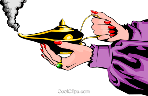 Magic Lamp - Illustration (480x311), Png Download