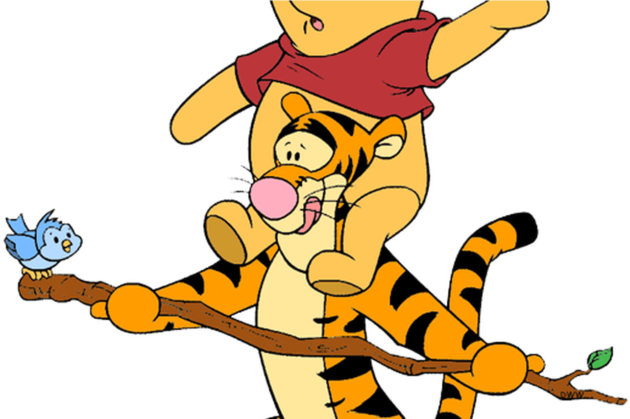 Friends Clipart Fish - Winnie The Pooh Transparent Background (1368x855), Png Download