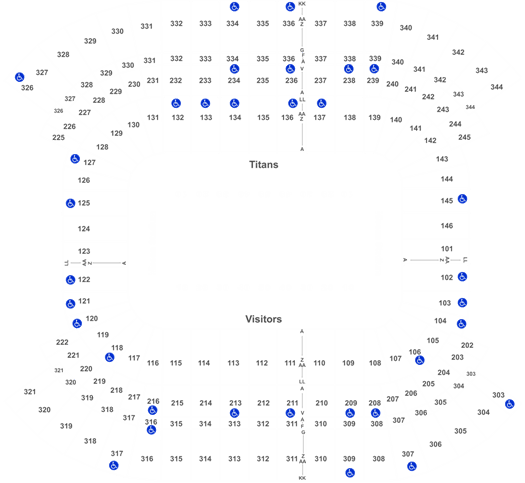 Nissan Stadium Section 111 Row C (525x483), Png Download