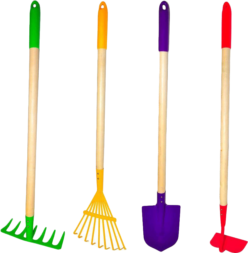 Storing Garden Tools - Tools In The Garden (883x906), Png Download