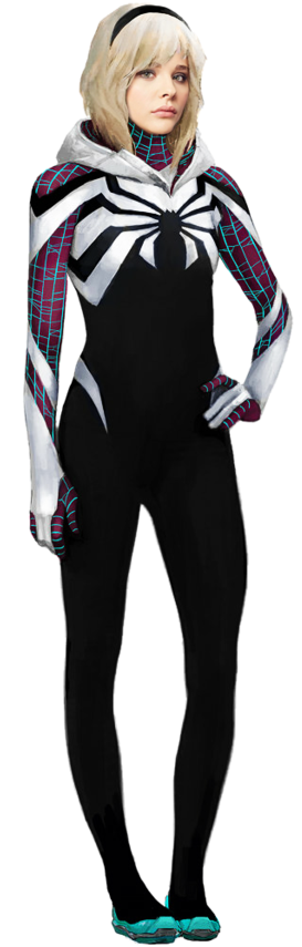 Spider Gwen By Hb-transparent - Spider Gwen Suit Comic (747x1070), Png Download