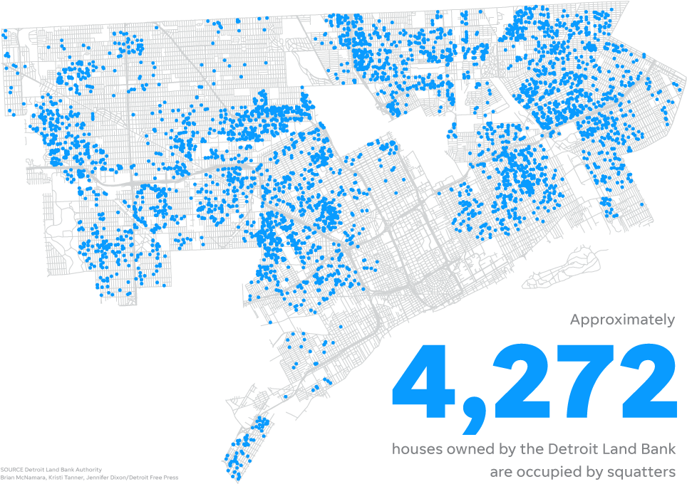 How Does Detroit Land Bank Know How Many Homes Are - Detroit (971x687), Png Download